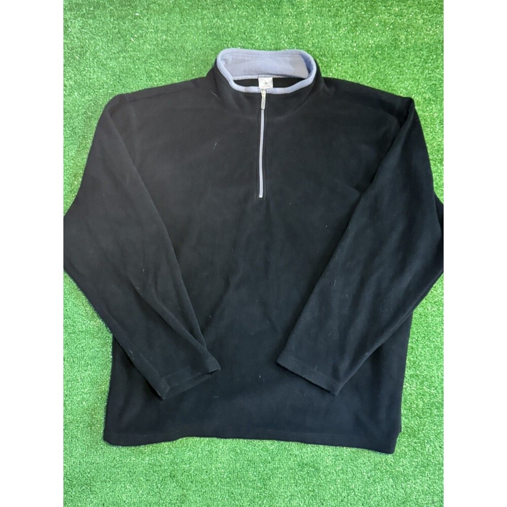 Men’s 4XL Foot locker Black & Gray Fleece Quarter Zip Pullover